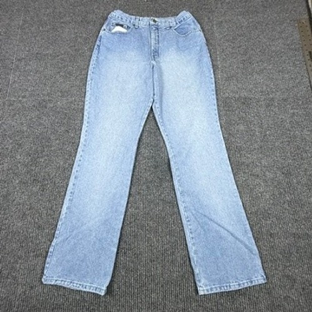 New York Jeans Womens 12 Tall Bootcut Light Wash Denim Jeans 100% Cotton‎ 4558